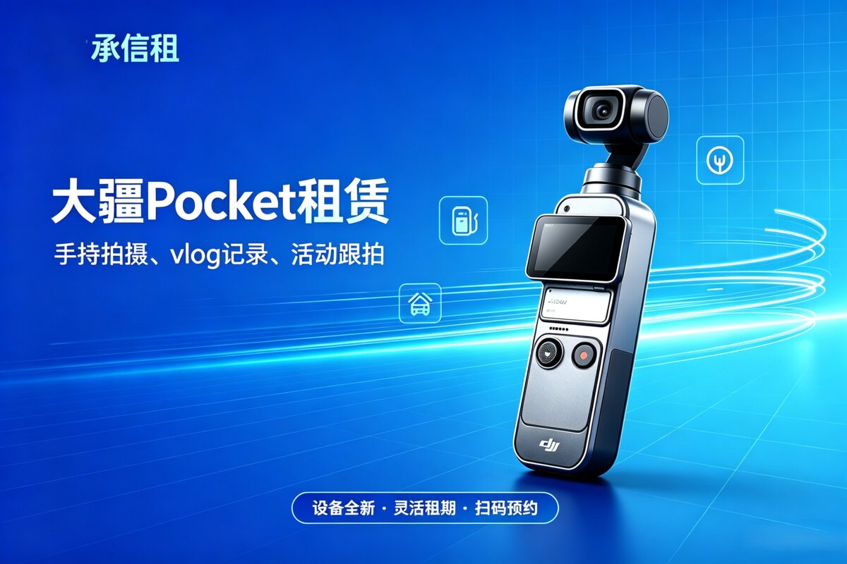 大疆Pocket3/Pocket4/Pocket4 Pro 租赁横向对比测评｜租机选款指南，承信租大疆租赁全机型一站式租用