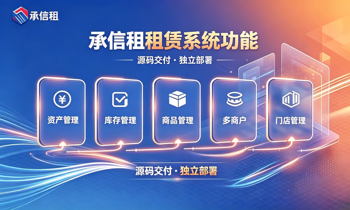 承信租租赁系统｜部分核心功能赋能设备租赁门店增收增效