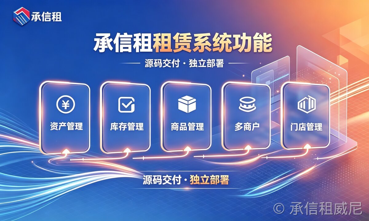 承信租租赁系统｜部分核心功能赋能设备租赁门店增收增效